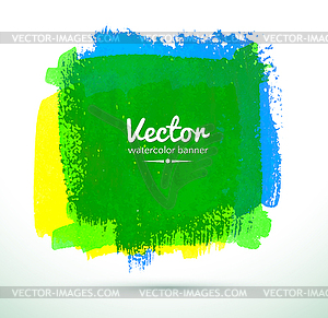 Watercolor banner - vector clip art