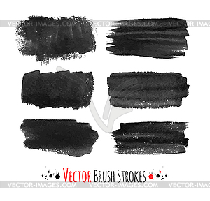 Brush strokes - color vector clipart