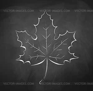 Autumn leaf - vector image