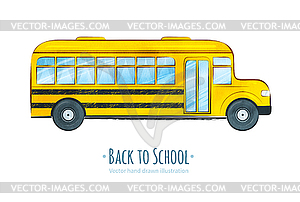 School bus - vector EPS clipart