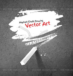 Chalked bubble - vector clipart