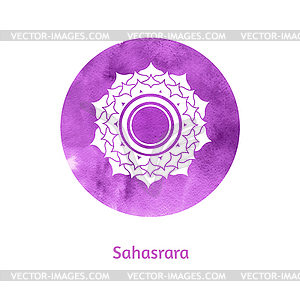 Sahasrara chakra - vector clipart