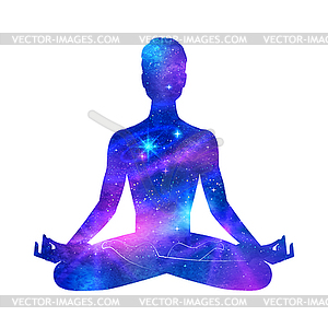 Meditation - vector image