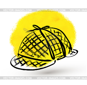 Detective hat - vector clip art