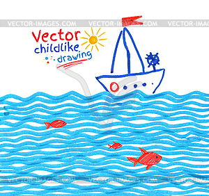 Seaside - vector clip art