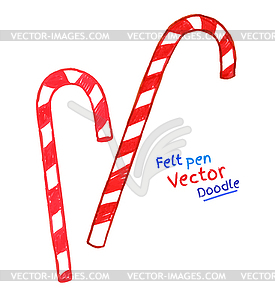 Christmas candy cane - vector clipart / vector image