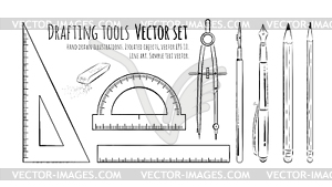 Drafting tools - vector clipart