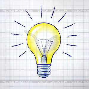 Light bulb - vector clipart / vector image