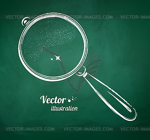 Magnifying glass - vector clipart