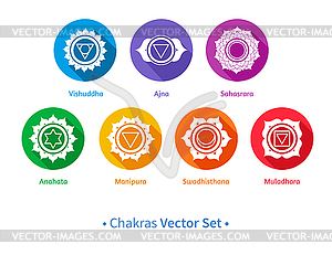 Chakras - royalty-free vector clipart