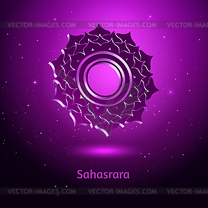 Sahasrara chakra - vector image