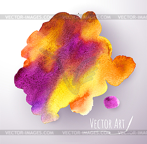 Watercolor stain - vector clipart