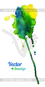 Watercolor colorful stain - vector image