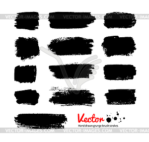 Black grunge banners - vector image