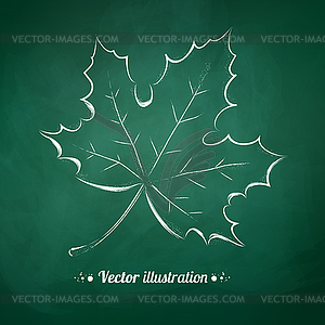 Autumn leaf - vector image