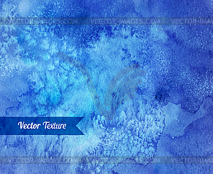 Blue watercolor texture - vector image