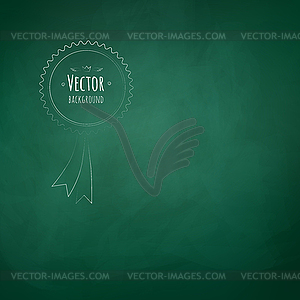 Green chalkboard background - vector clip art