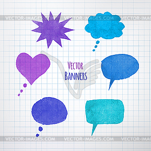 Colorful speech bubbles - vector image