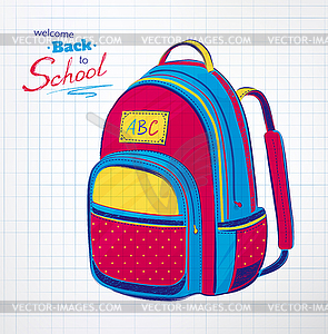 School bag - vector clipart