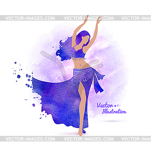 Belly dancer - vector clipart