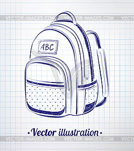 School bag - vector clipart