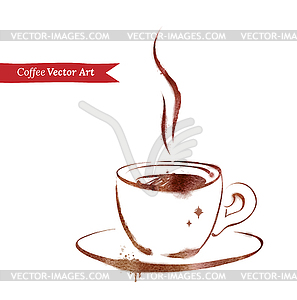 Cup of espresso - vector clipart