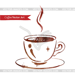 Cup of coffee - vector image