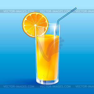 Orange juice - vector clipart