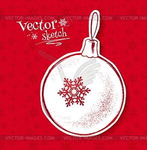 Christmas ball - vector clipart