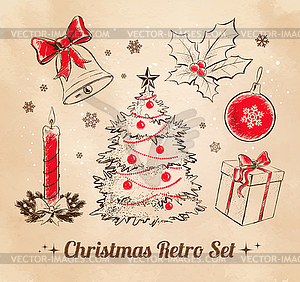 Christmas set - vector clip art