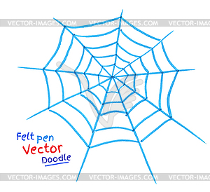 Spider web - vector image