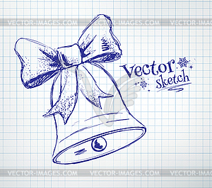 Christmas bell - vector clipart