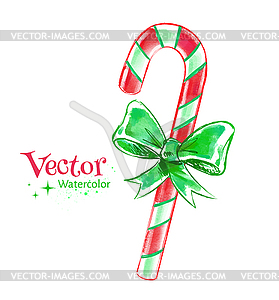 Christmas candy cane - vector image