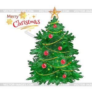 Christmas tree - vector image