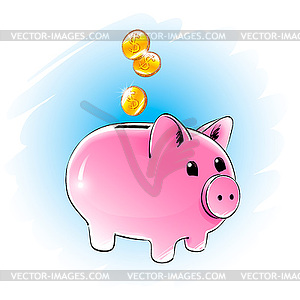 Moneybox - vector EPS clipart