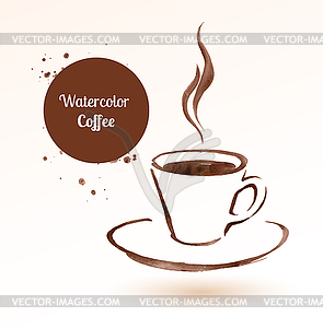 Cup of coffee - vector clipart