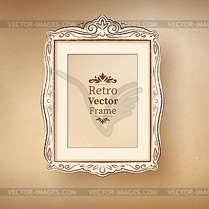 Vintage baroque frame - vector image