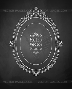 Vintage baroque frame - vector clip art