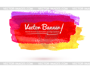 Watercolor banner - vector image