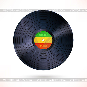 Reggae винил - векторизованное изображение