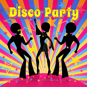 Disco party.  - vector clipart