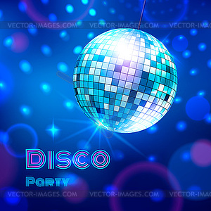 Disco ball.  - vector clip art