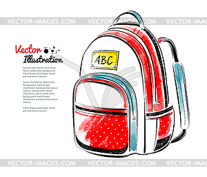 School bag - vector clipart