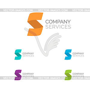 Letter S logo design template elements in - vector clipart