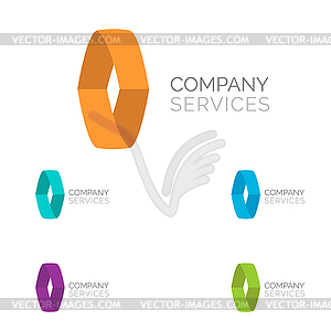 Letter O logo design template elements in - vector image