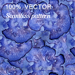 Watercolor seamless floral pattern - vector clip art