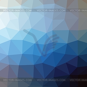 Blue and beige abstract geometric low poly style - vector image