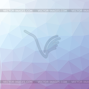 Colorful light pastel blue abstract geometric low - vector image