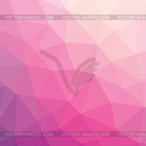 Colorful light pink abstract geometric low poly - vector clipart