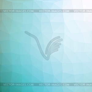 Colorful light turquise abstract geometric low - vector clipart